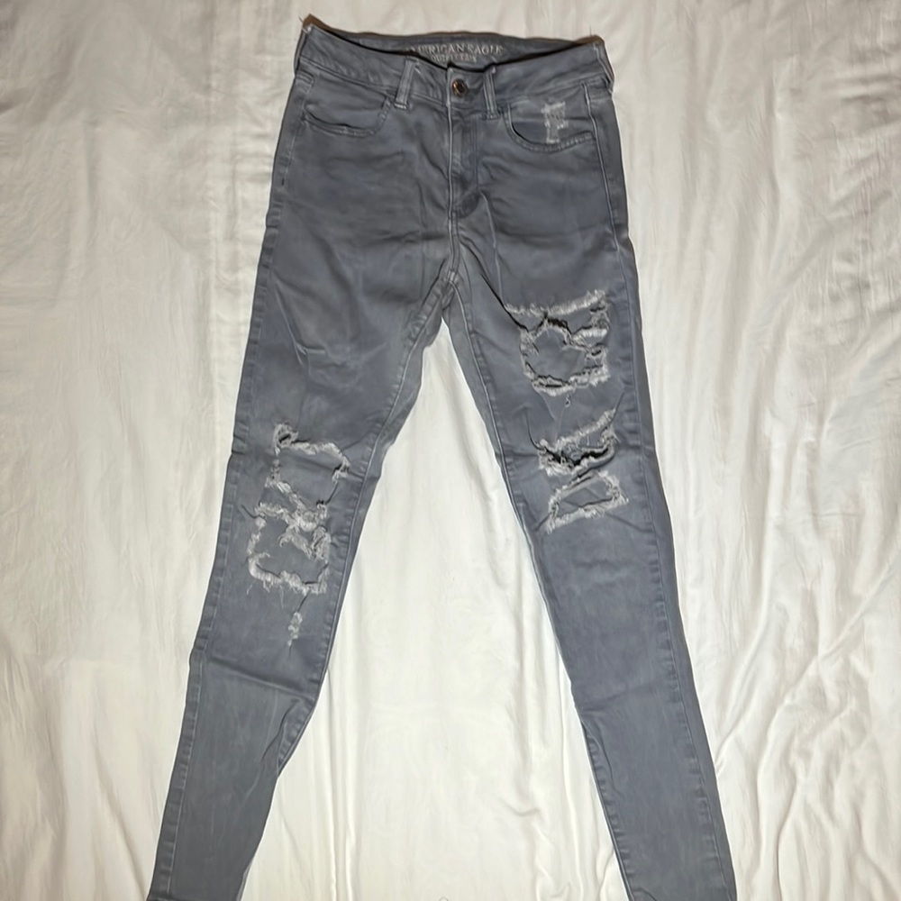 American Eagle ripped skinny jeans